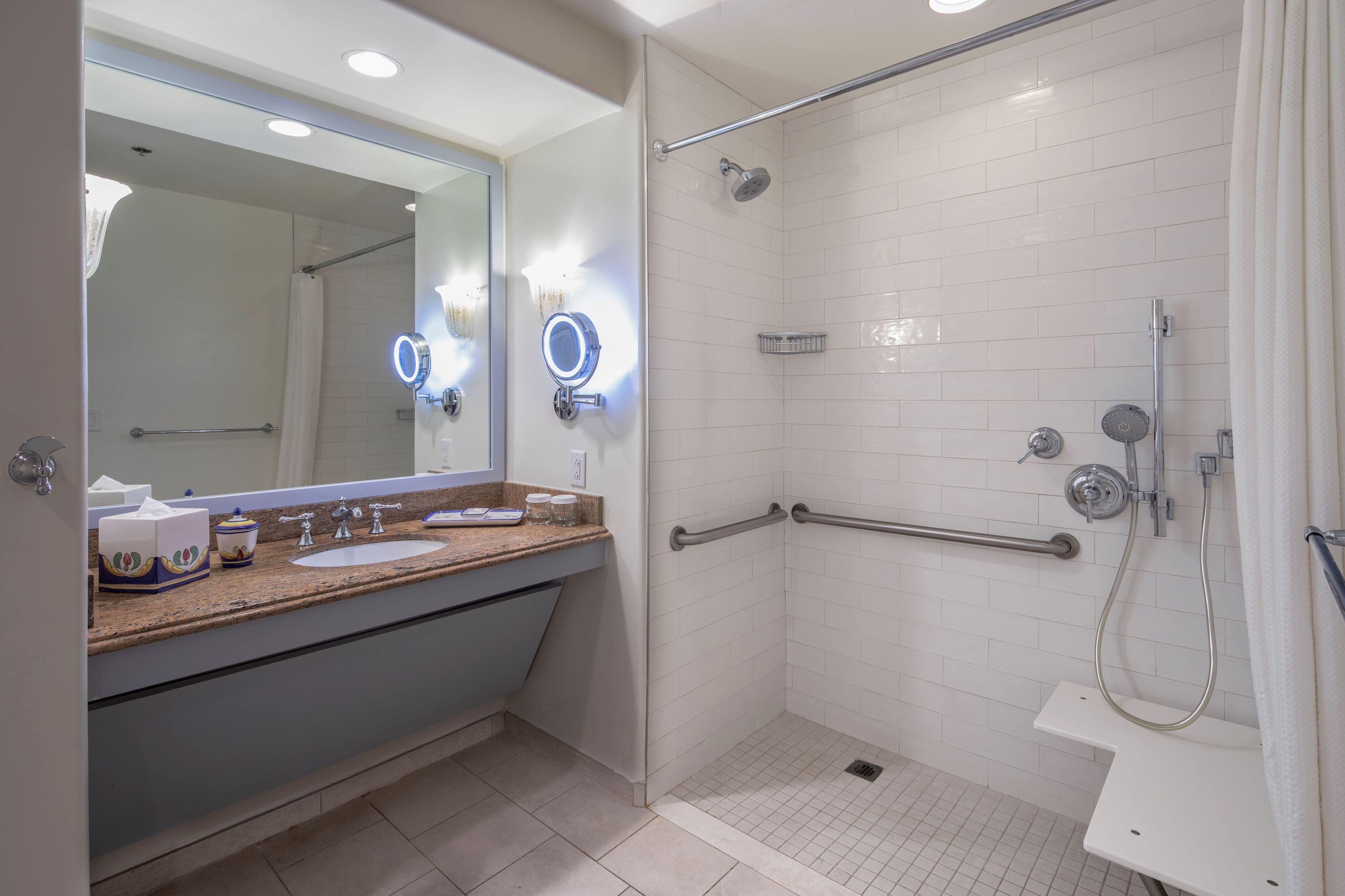 Mobility Accessible Garden View 2 Queen Room w or roll shower Includes ^ Universal Express Unlimited